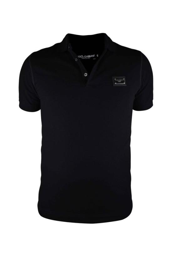  돌체앤가바나 폴로 티셔츠 클래식 블랙 폴로 셔츠