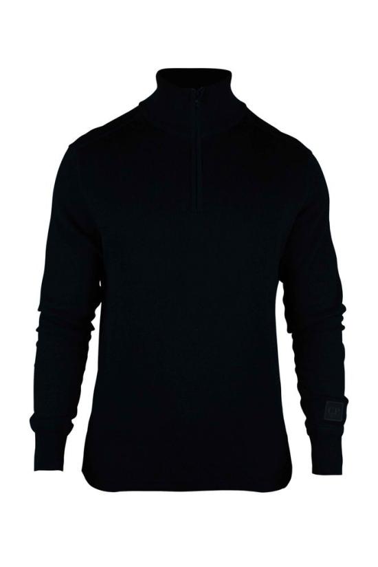  씨피 컴퍼니 터틀넥 네이비 블루 파인 니트 스웨터