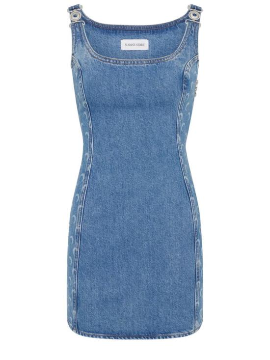25FW 마린세르 미디 원피스 WDR403ACDEN0002 BL05 Blu