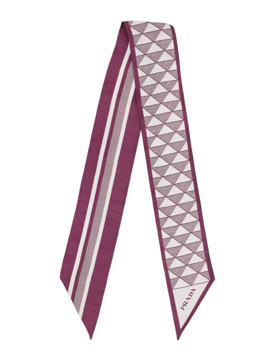 25FW 프라다 자카드 실크 타이 1FF0082C81 F0203 MALVA