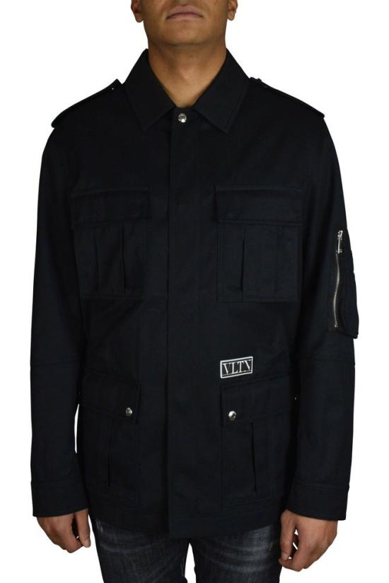  발렌티노 가라바니 자켓 가라바니 블랙 코튼 유틸리티 재킷 - VALENTINO GARAVANI