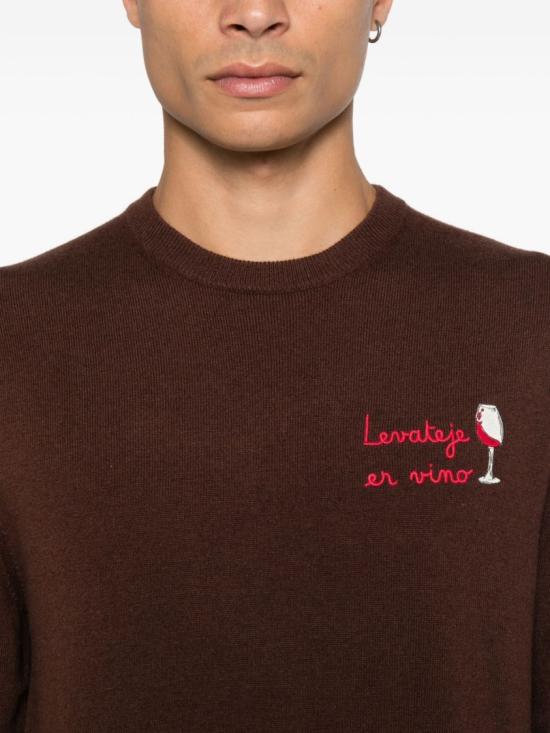 25FW 세인트바쓰 스웨터 HER0024 HERON Brown - MC2 SAINT BARTH