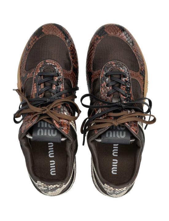 26SS 미우미우 스니커즈 5E428E3ZL4 F0Q70 BROWN TOBACCO - MIU MIU