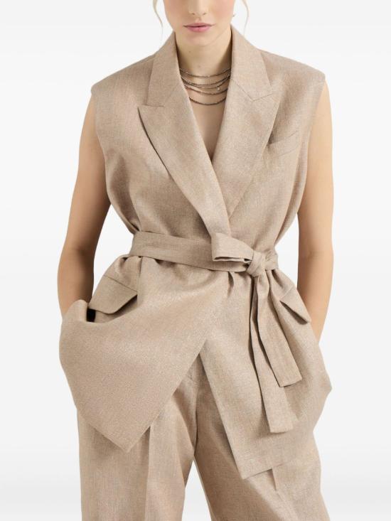 26SS 브루넬로 쿠치넬리 스파클링 트윌 웨이스트코트 MH5267774 C920 - BRUNELLO CUCINELLI