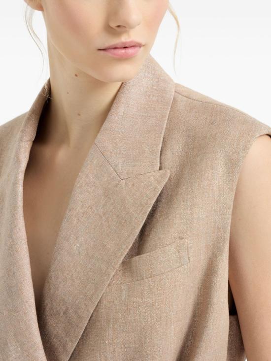 26SS 브루넬로 쿠치넬리 스파클링 트윌 웨이스트코트 MH5267774 C920 - BRUNELLO CUCINELLI