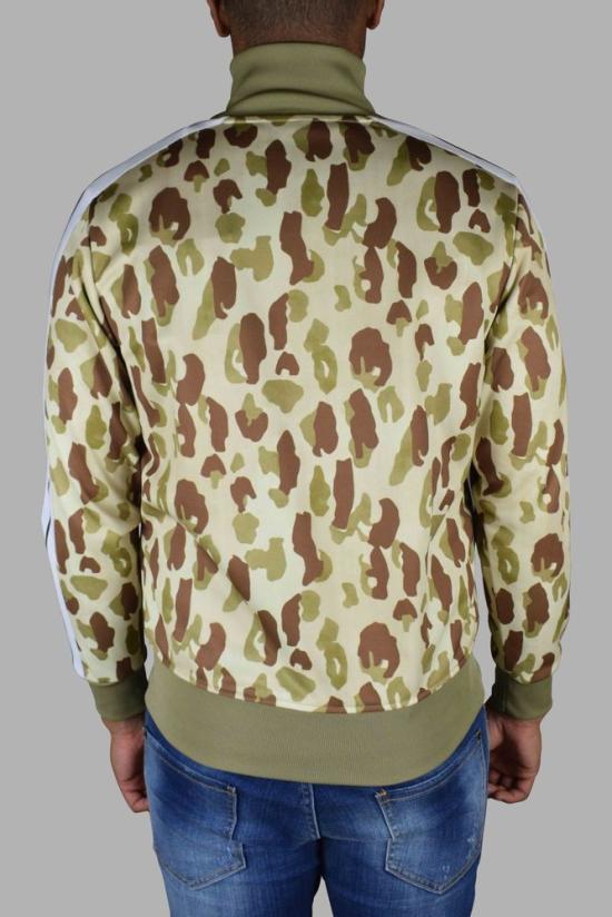  팜앤젤스 자켓 갈색과 카키색 점박이 봄버 재킷 - PALM ANGELS