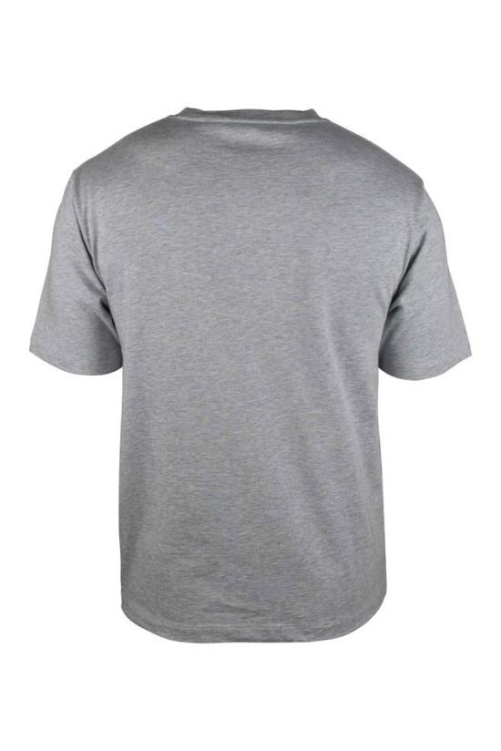  팜앤젤스 반팔 티셔츠 회색 면 티셔츠, 단추 하나 달린 주머니 - PALM ANGELS