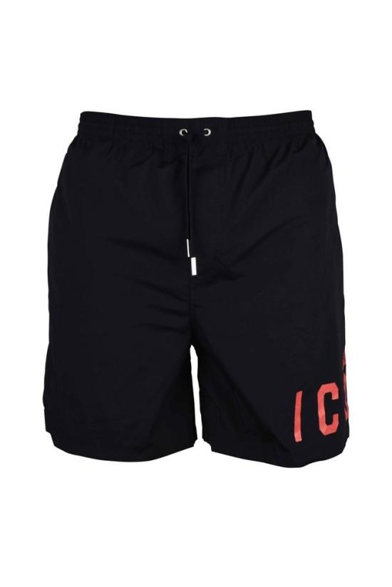  디스퀘어드2 스윔팬츠 검정색 나일론 수영 반바지