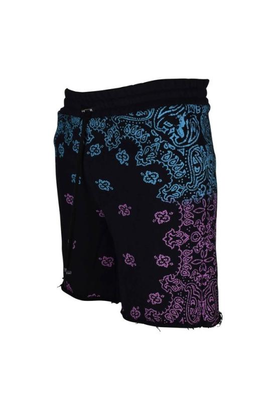  아미리 숏팬츠 반다나 프린트 면 반바지 (조절끈 허리밴드 포함) - AMIRI