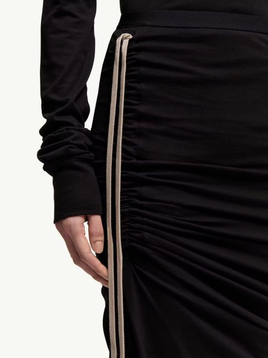 26SS 릭오웬스 몽클레어 미디 스커트 MU01F8H02 89AHD999 Black - RICK OWENS MONCLER