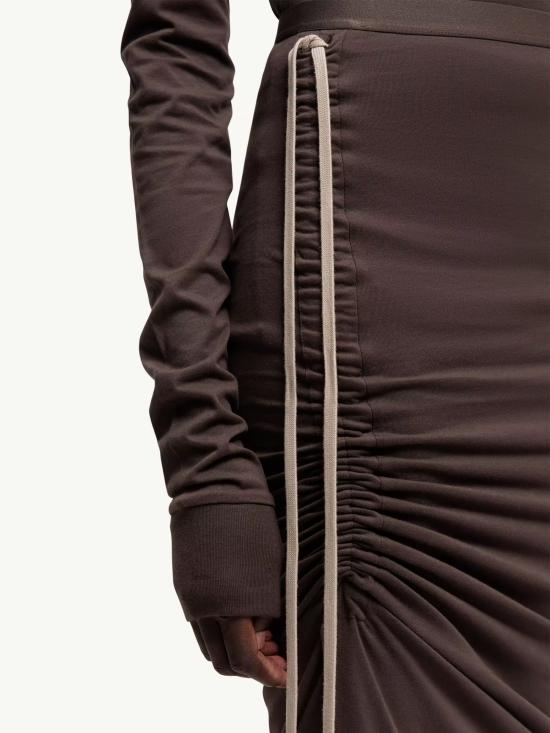 26SS 릭오웬스 몽클레어 미디 스커트 MU01F8H02 89AHD256 Brown - RICK OWENS MONCLER