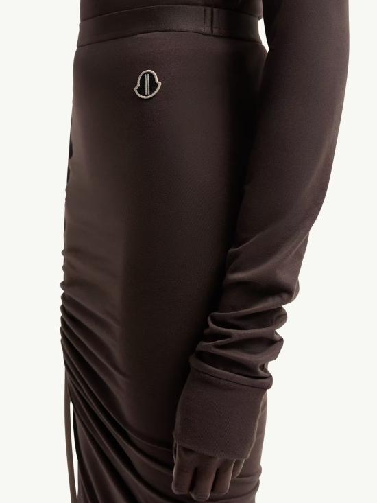 26SS 릭오웬스 몽클레어 미디 스커트 MU01F8H02 89AHD256 Brown - RICK OWENS MONCLER