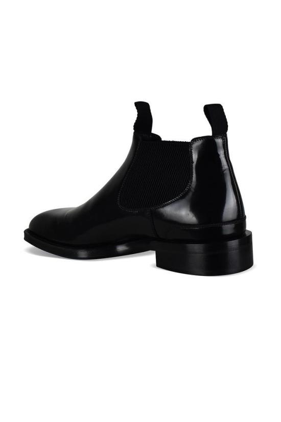  버버리 부츠 블랙 가죽 첼시 - BURBERRY