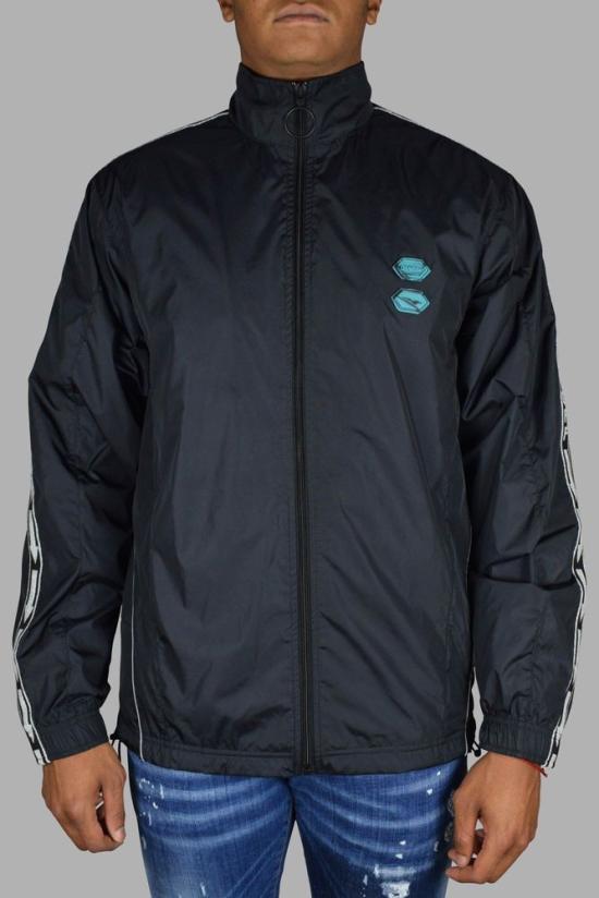  오프화이트 자켓 하이넥 블랙 재킷 - OFF WHITE