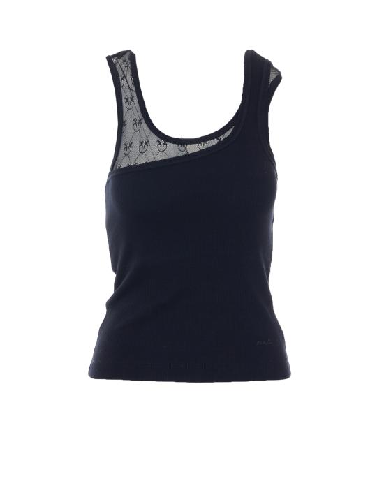 26SS 핑코 민소매 티셔츠 106461 A362Z99 Black