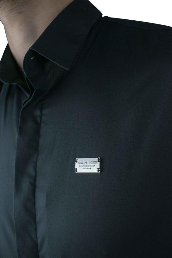  필립 플레인 긴팔 셔츠 다이아몬드 컷 Ls 아이코닉 - PHILIPP PLEIN