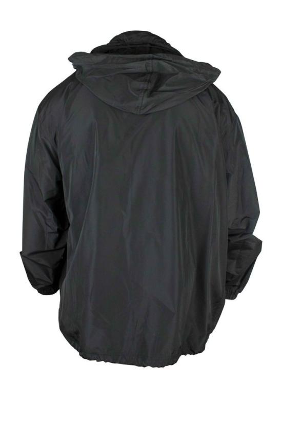  발렌시아가 자켓 하이넥 블랙 레인코트 - BALENCIAGA