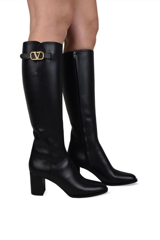  발렌티노 가라바니 부츠 가라바니 브이로고 시그니처 버클 장식 롱 - VALENTINO GARAVANI