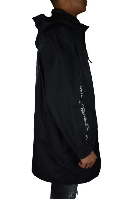  발렌티노 가라바니 자켓 달 프린트가 있는 후드 방수 재킷 - VALENTINO GARAVANI