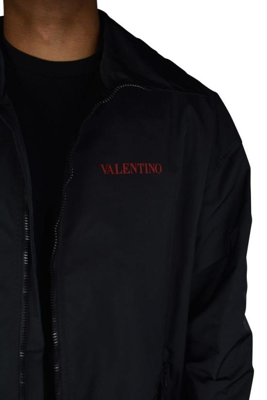  발렌티노 가라바니 자켓 달 프린트가 있는 후드 방수 재킷 - VALENTINO GARAVANI