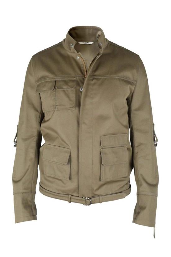  발렌티노 가라바니 자켓 소매 길이 조절 가능한 베이지색 지퍼 재킷