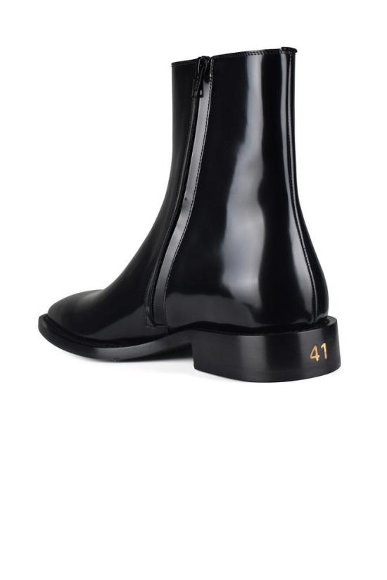  발렌시아가 부츠 광택 있는 에나멜 가죽 소재의 사각 코 - BALENCIAGA