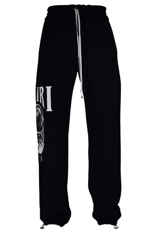  아미리 트레이닝/조거 팬츠 크리스탈 볼 그래픽이 있는 면 조깅