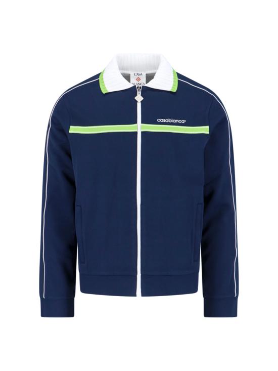 26SS 카사블랑카 긴팔 티셔츠 M SP26 JTP 391 01 NAVY Blue