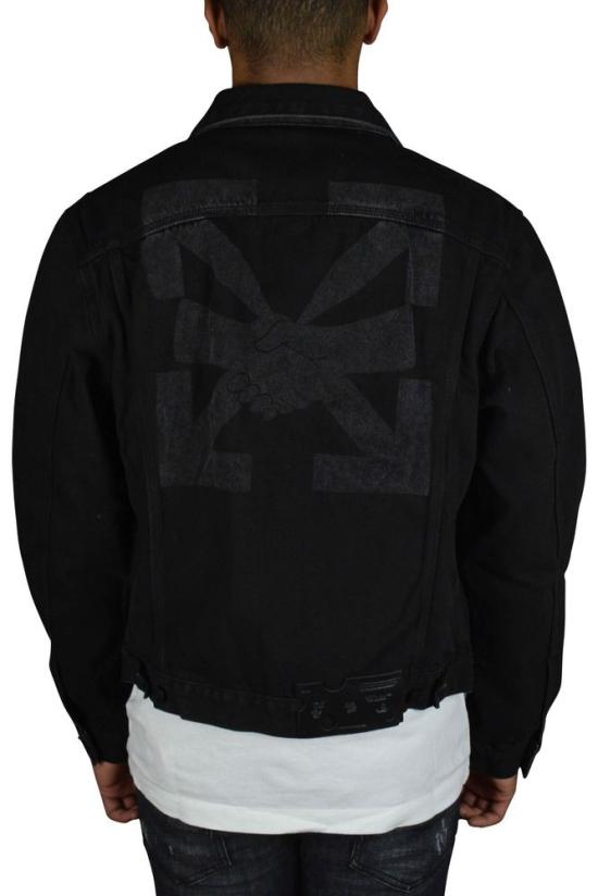  오프화이트 데님 자켓 블랙  재킷 - OFF WHITE
