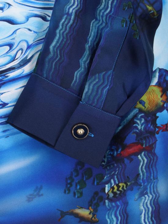 26SS 카사블랑카 긴팔 셔츠 M SP26 SH 006 01 LOST ATLANTIS MultiColour - CASABLANCA