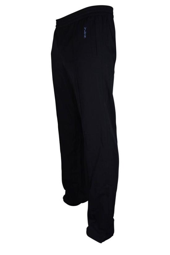  발렌티노 가라바니 스트레이트 팬츠 로고 프린트가 있는 검정색 조깅 - VALENTINO GARAVANI