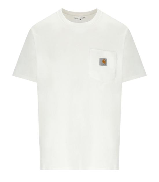 26SS 칼하트 WIP 숏슬리브 포켓 티셔츠 I030434 02XX S White