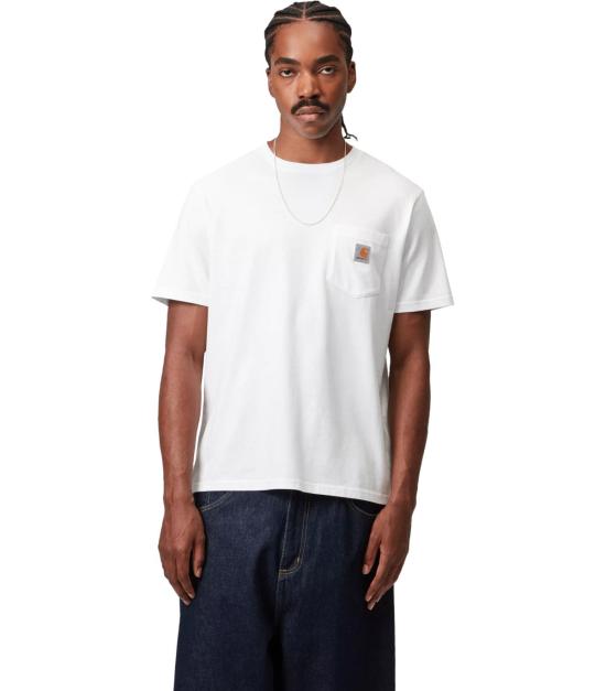 26SS 칼하트 WIP 숏슬리브 포켓 티셔츠 I030434 02XX S White - CARHARTT WIP