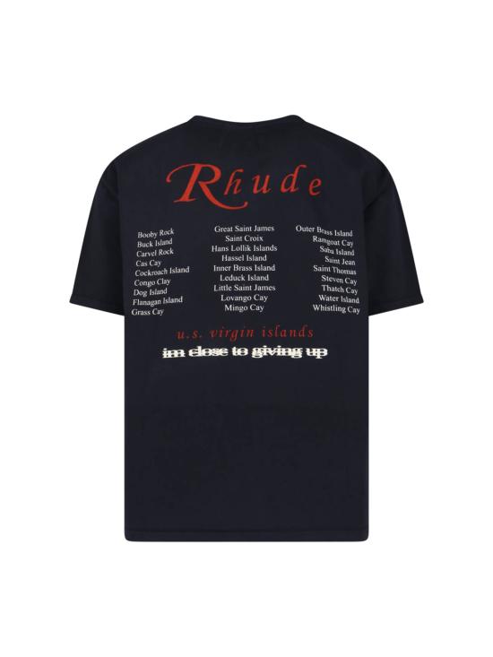 26SS 루드 반팔 티셔츠 RHPS26TT13012 6009 Black - RHUDE