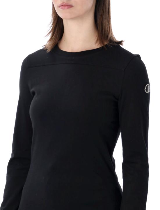 26SS 릭오웬스 몽클레어 반팔 티셔츠 MU01F8D0189AHD 999 Nero - RICK OWENS MONCLER