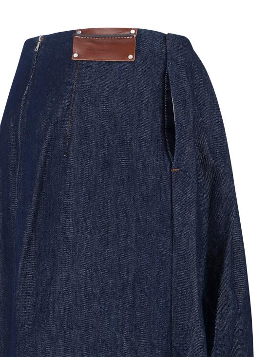 26SS 드리스 반 노튼 미디 스커트 130863 3385 507 Blue - DRIES VAN NOTEN