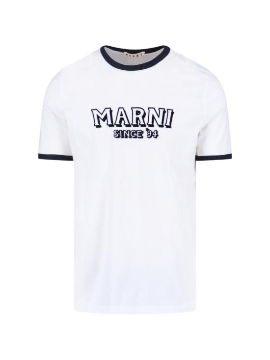 26SS 마르니 반팔 티셔츠 HUMU0198MP USCY91 LOW01 White