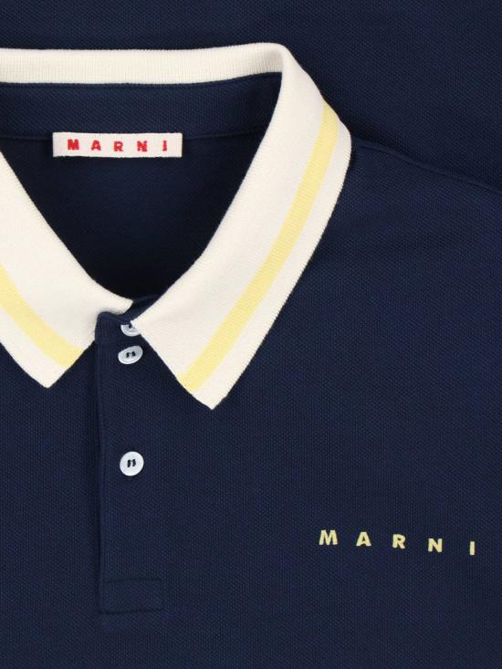 26SS 마르니 반팔 티셔츠 POMU0051LS UTC599 00B99 Blue - MARNI