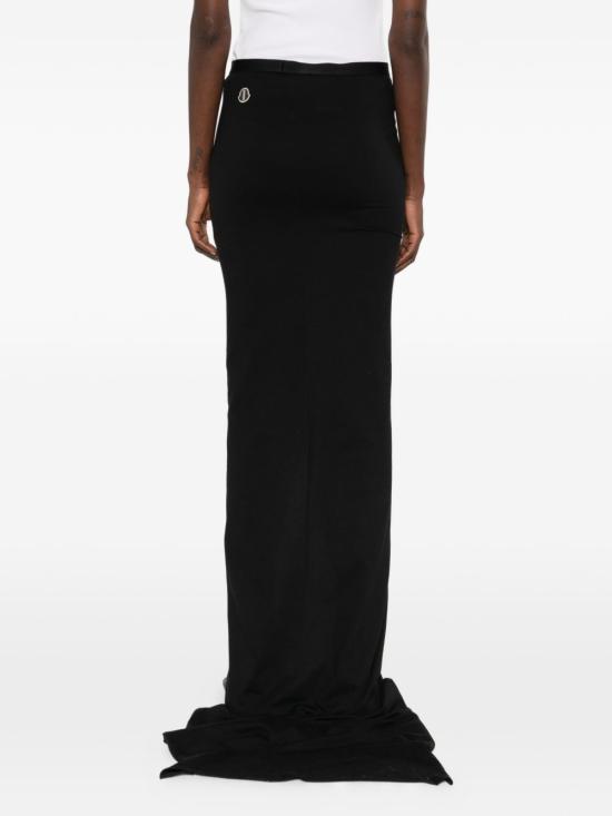 26SS 릭오웬스 몽클레어 미디 스커트 MU01F8H02 89AHD999 Black - RICK OWENS MONCLER