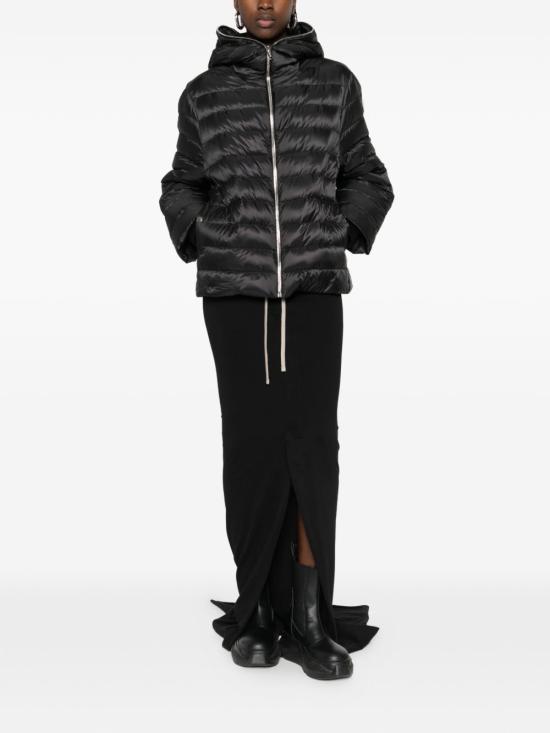 26SS 릭오웬스 몽클레어 미디 스커트 MU01F8H02 89AHD999 Black - RICK OWENS MONCLER