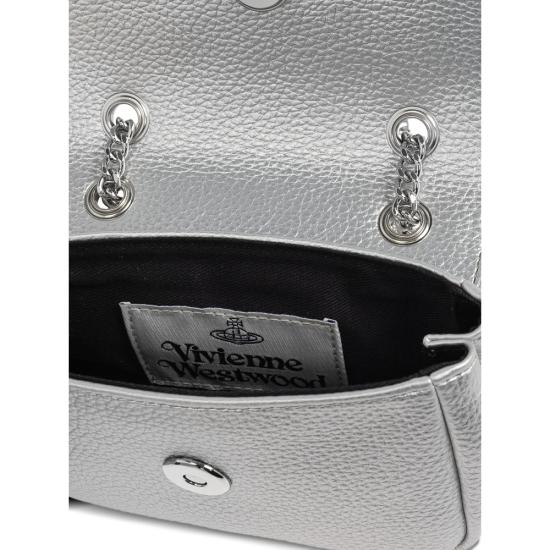 25FW 비비안웨스트우드 크로스백 5C01000CWS000DQ401 SILVER DOM - VIVIENNE WESTWOOD