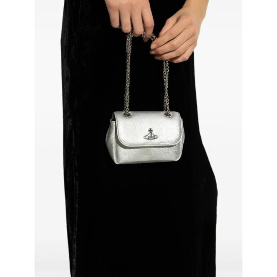 25FW 비비안웨스트우드 크로스백 5C01000CWS000DQ401 SILVER DOM - VIVIENNE WESTWOOD