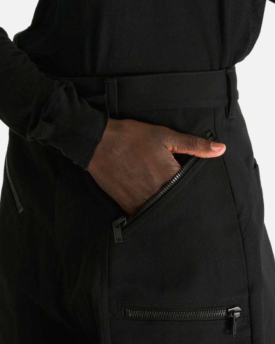  릭 오웬스 데님 팬츠 스트로브 컨버터블 팬츠 블랙 - RICK OWENS