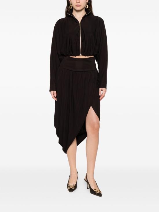 26SS 알라이아 미디 스커트 AA9J2489J077C 994 BROWN - ALAIA