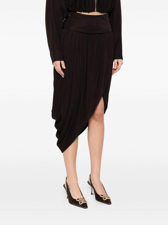 26SS 알라이아 미디 스커트 AA9J2489J077C 994 BROWN - ALAIA