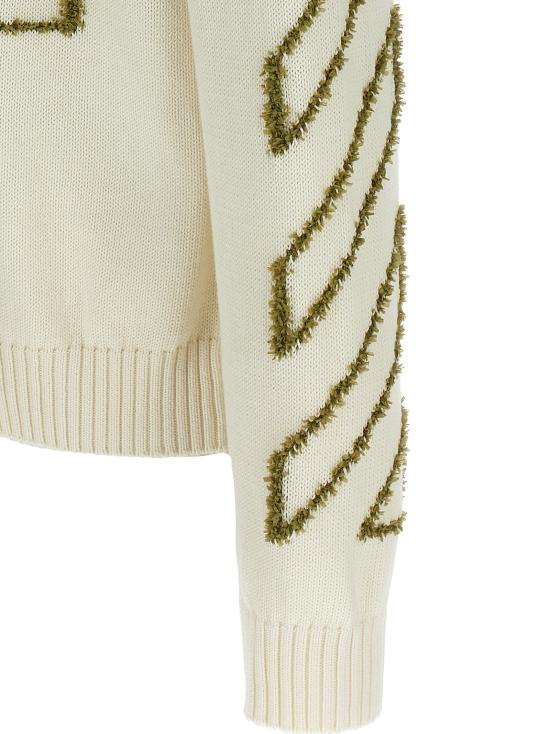26SS 오프화이트 스웨터 OMHE087S26KNI00110101010 - OFF WHITE