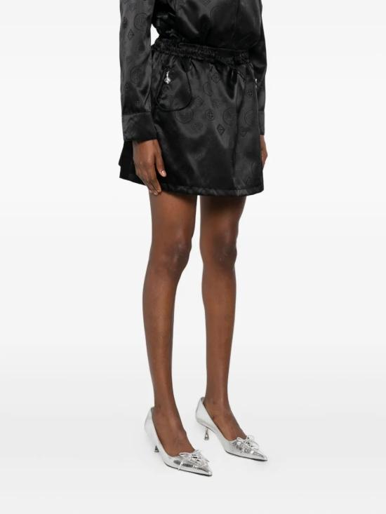 25FW 카사블랑카 숏 스커트 WAW25SK18001 BLACK - CASABLANCA