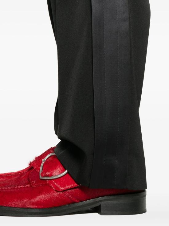 25FW 카사블랑카 스트레이트 팬츠 MPF25TR32001 BLACK - CASABLANCA