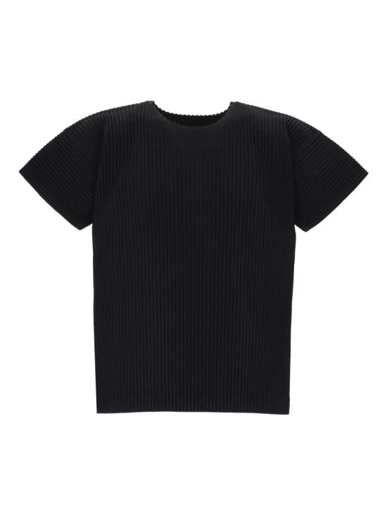 25FW 옴므 플리세 이세이 미야케 반팔 티셔츠 HP58JK52075NAVY NAVYBLUE