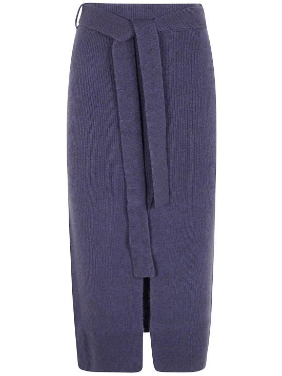 25FW 엠포리오 아르마니 미디 스커트 EW001250AF19918UB092 NAVYBLUE - EMPORIO ARMANI